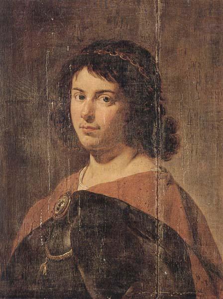 Portait of a young man,half-length,wearing a breastplate and brooch,wearing a breastplate and brooch with the head of medusa,and the order of the gold, Jan van Bijlert